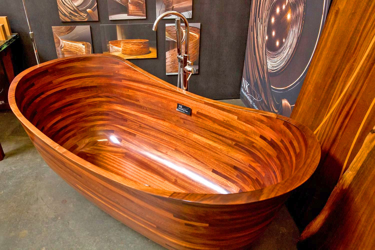 Luxurious Wooden Bathtubs - Shipbuilder wooden bathtubs inspired from ships - NK Woodworking Design