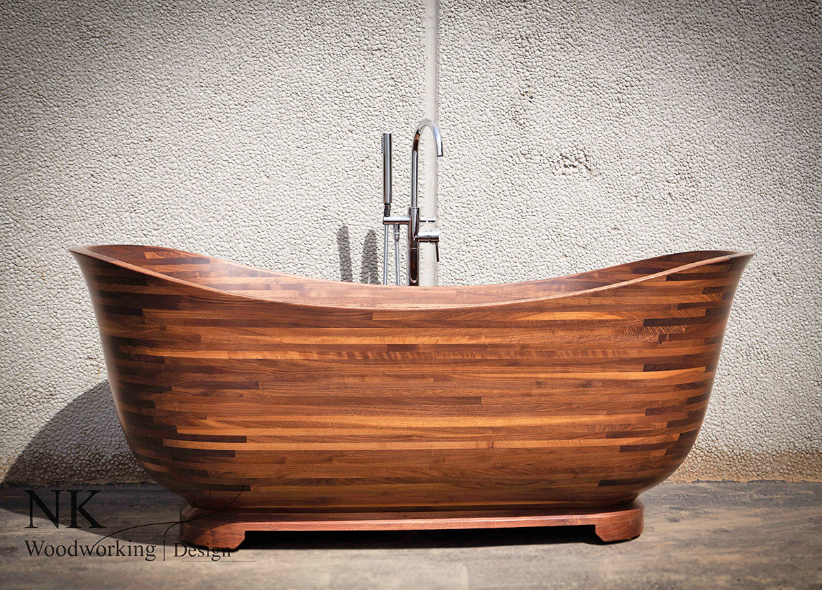 This Woodworker Makes Luxurious Wooden Bathtubs Inspired ...