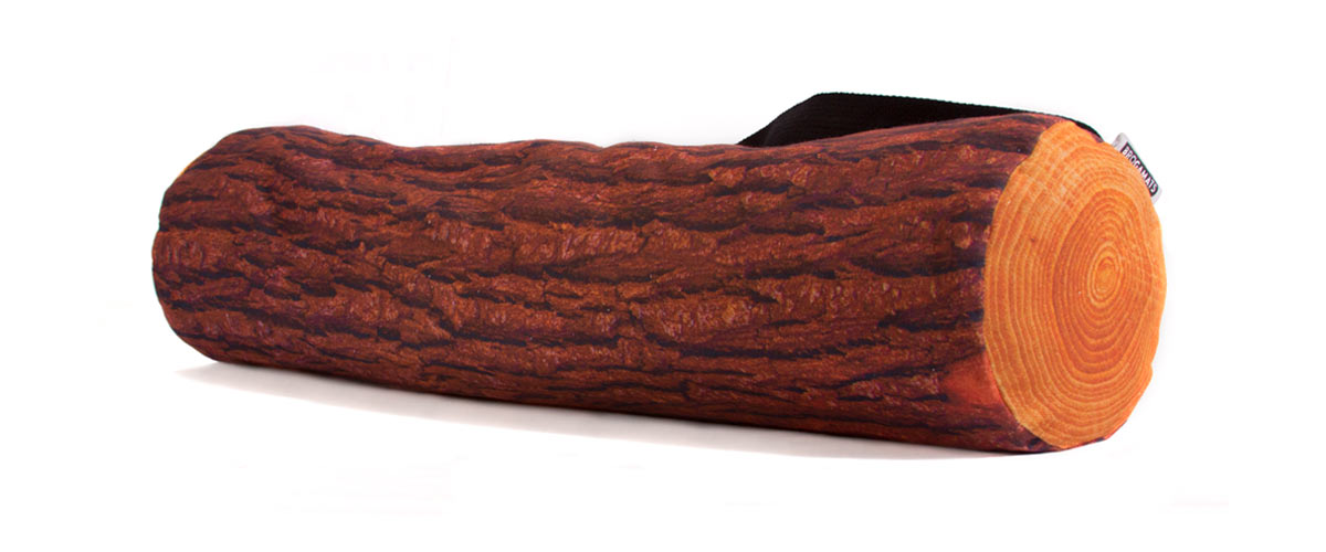 Wood Log Yoga Mat Bag - Yoga bag turns your yoga mat into a realistic wooden log