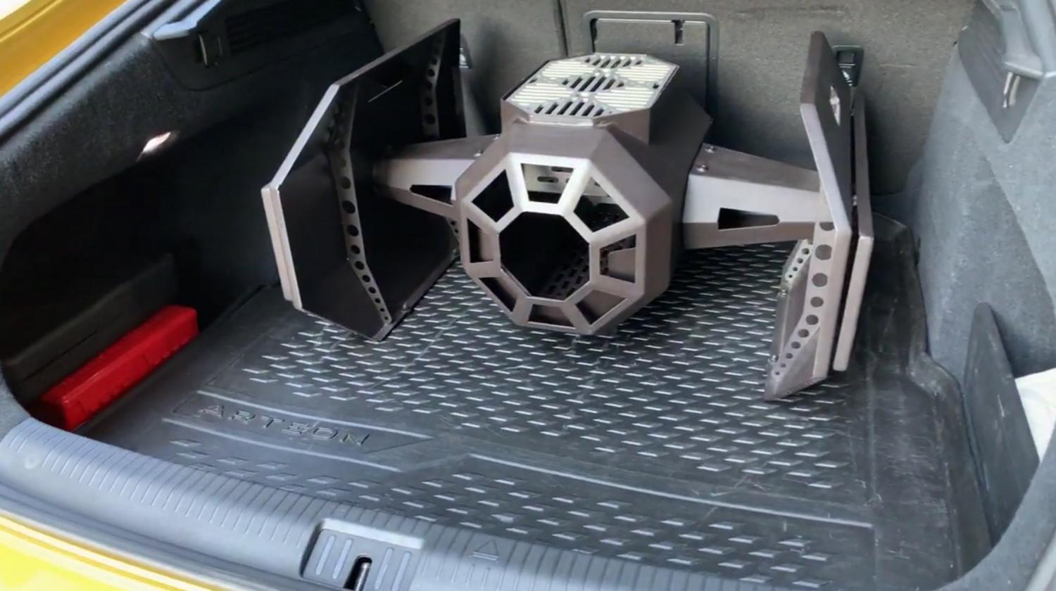 This Tie Fighter BBQ Grill Belongs In Every Stars Wars Lovers Backyard