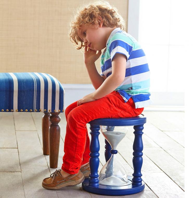 Time Out Sand Timer Stool