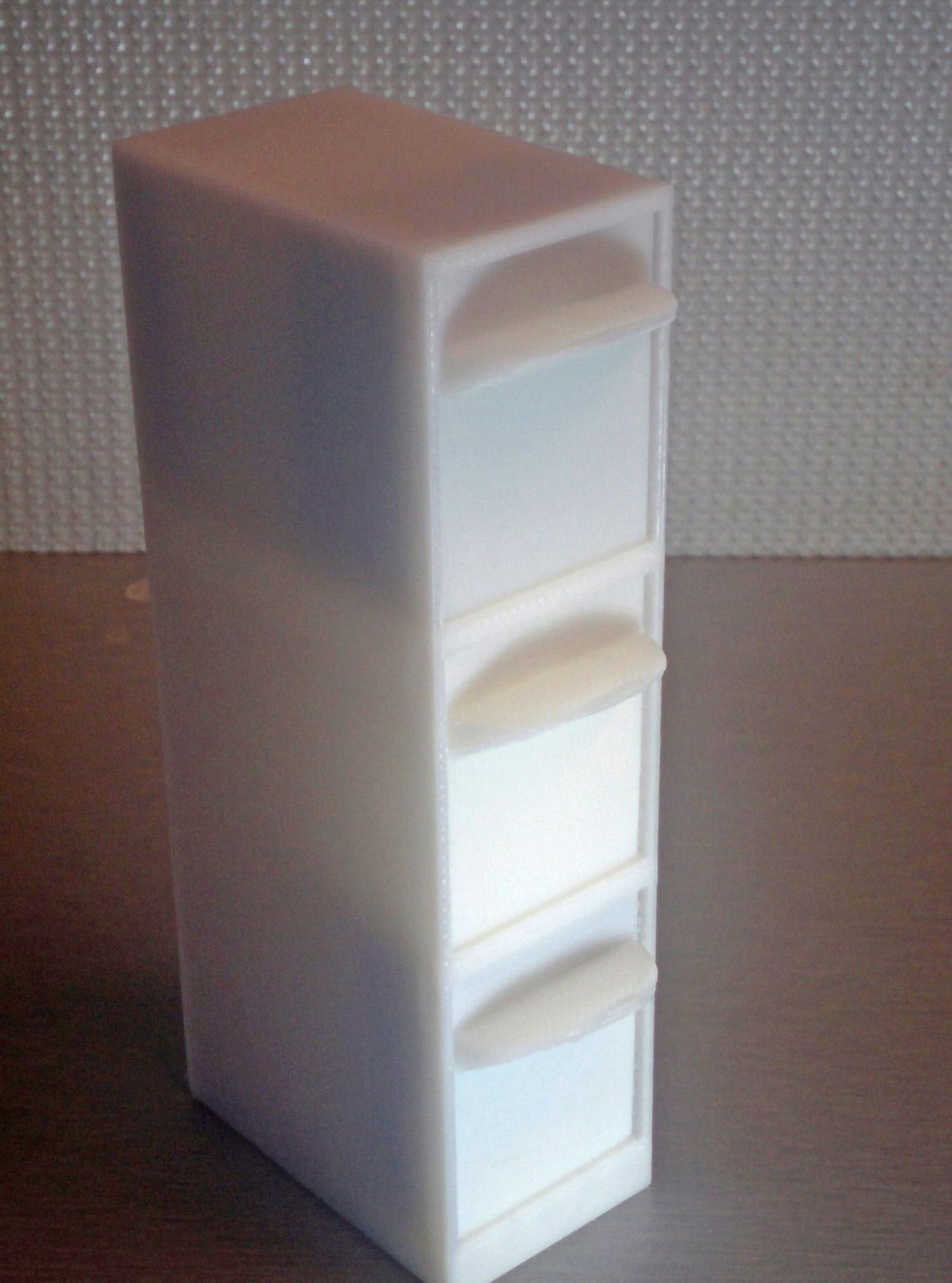 Tiny Filing Cabinet For SD Cards - 3D Printed Mini Filing Cabinet that holds micro SD cards