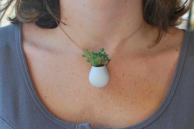Mini Planter Necklace - Mini succulent necklace planters
