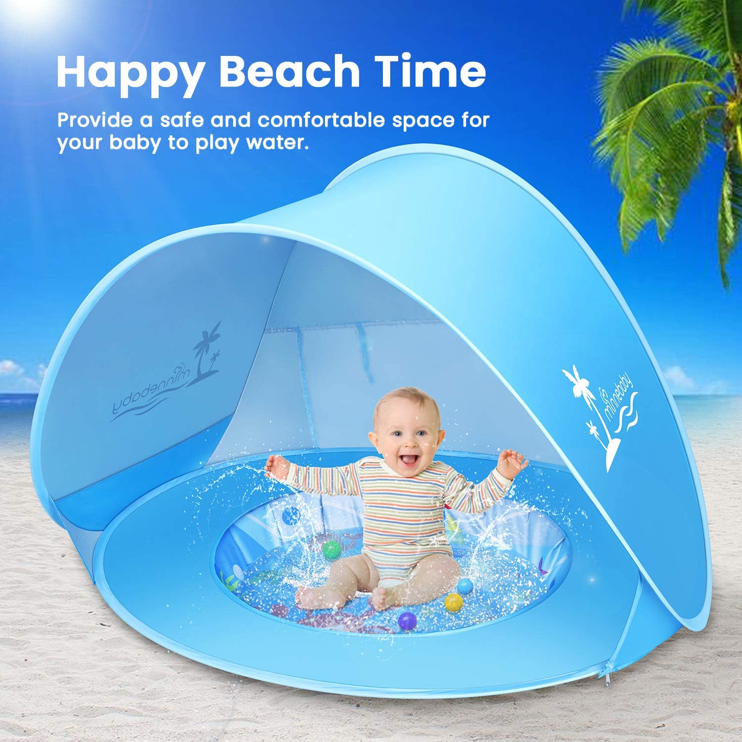 Tiny Portable Baby Pool Beach Tent