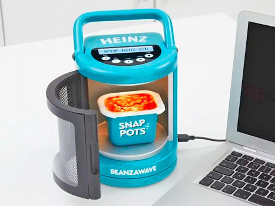 Tiny USB-Powered Microwave For Your Desk - Heinz Mini portable microwave