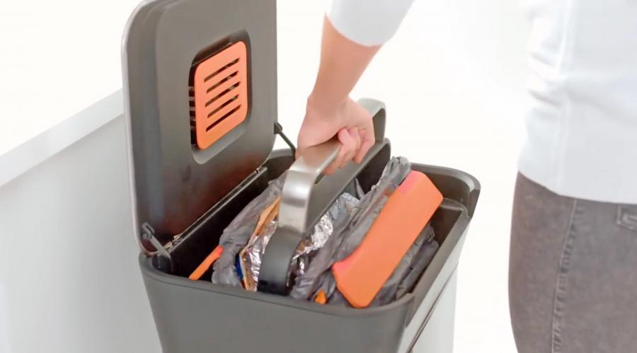 Joseph Joseph Titan Smart Trash Bin Lets You Easily Compact Your Garbage
