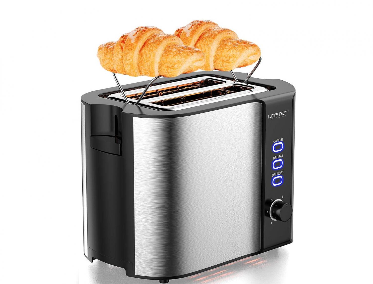 Toaster With Warming Rack - Pastry warming toaster