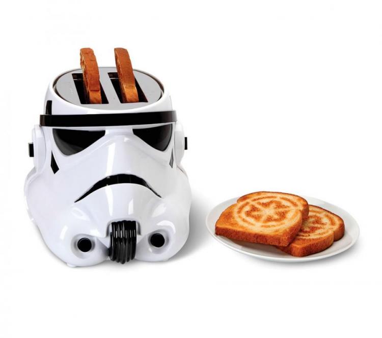Star Wars Stormtrooper Toaster - Toasts Galactic Empire Logo Onto Bread
