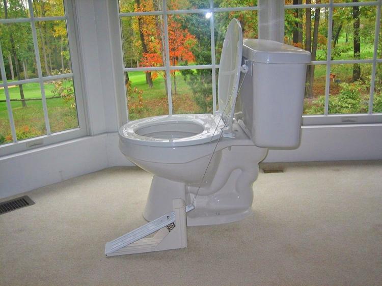 foot toilet seat lifter