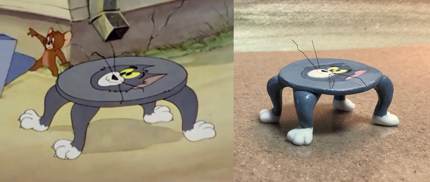 Funny Tom and Jerry Sculptures - Table