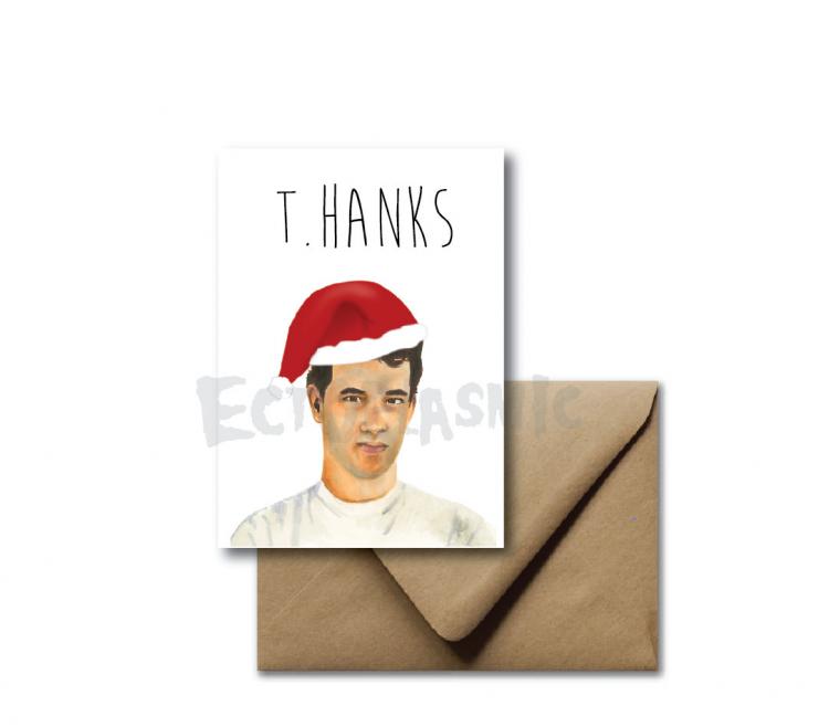 Tom Hanks T.Thanks Christmas Holiday Card