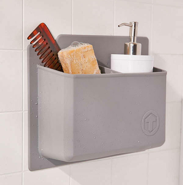 Tooletries Silicone Shower Organizer - Stick to wall bathroom organizer