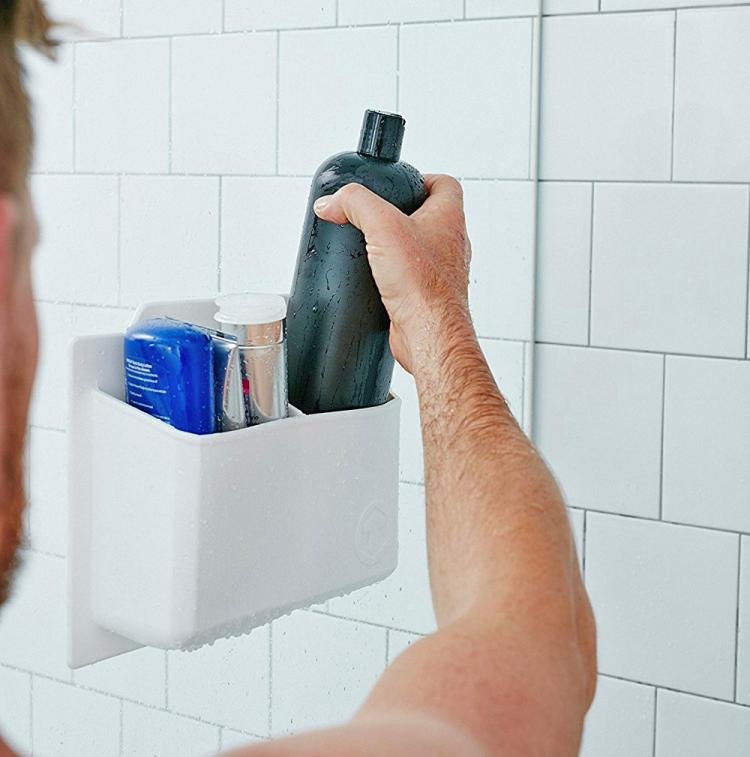 Tooletries Silicone Shower Organizer - Stick to wall bathroom organizer