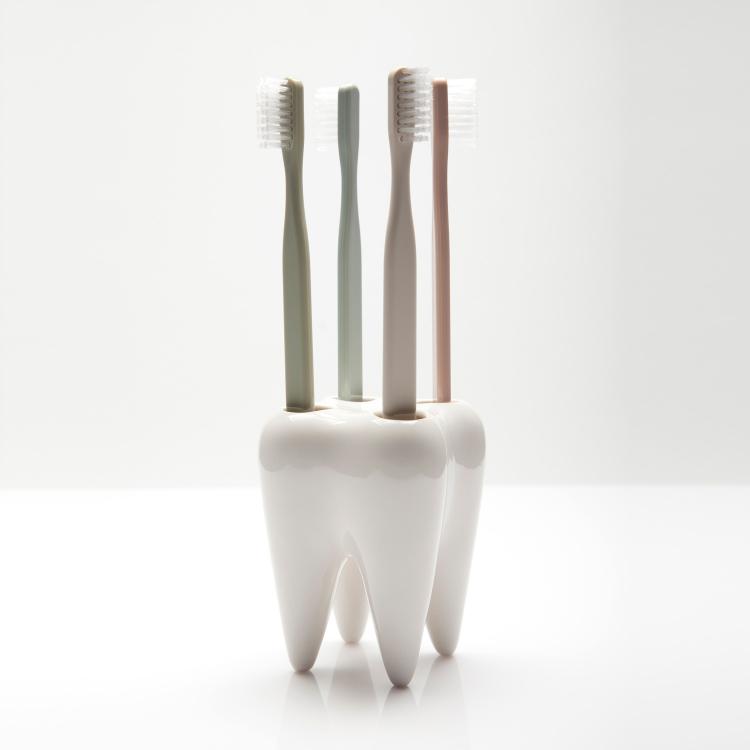 Tooth Shaped Toothbrush Holder