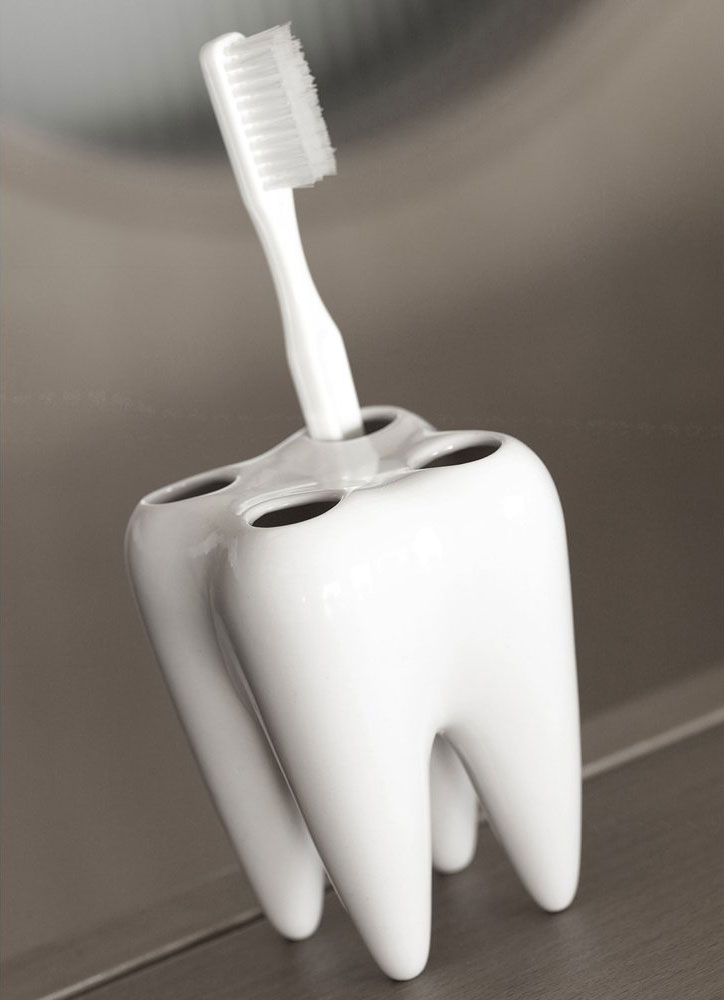 Tooth Shaped Toothbrush Holder