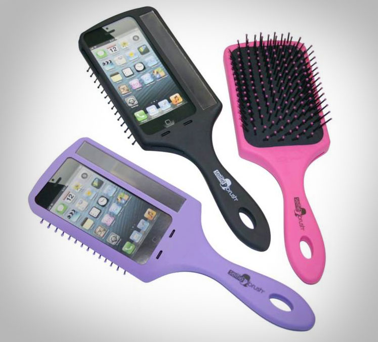 Selfie Hair Brush iPhone Case