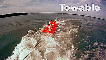 towboggan towable water mat - GIF
