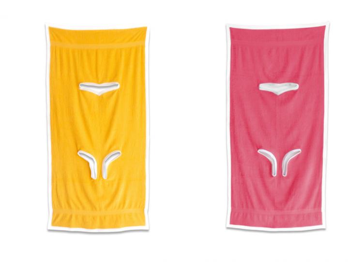 Towelkini Lets You Wear Your Towel To The Beach - Weird Towel bikini - Wearable towel clothing