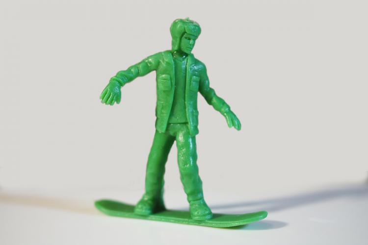Toy Boarders - Little Green Army Men Snowboarders