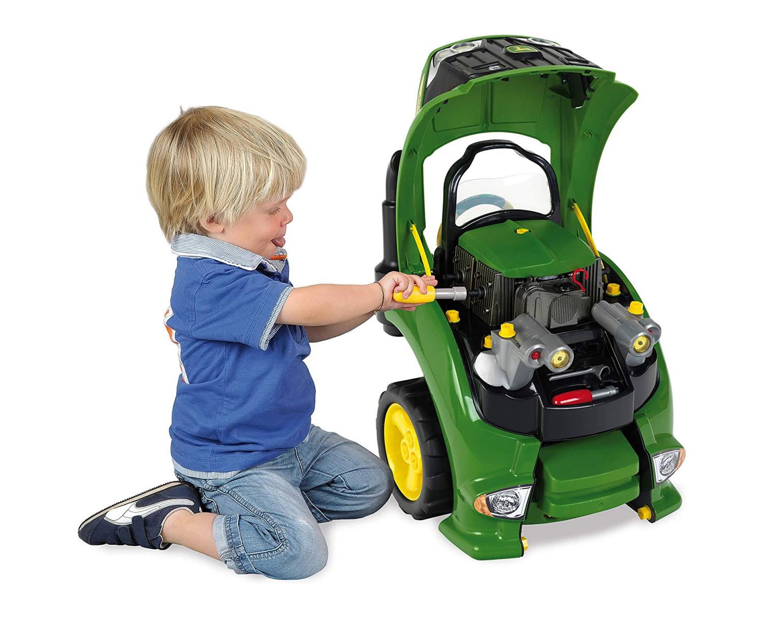 Kids Play Tractor Engine Repair Set - John Deere Play tractor repair toy