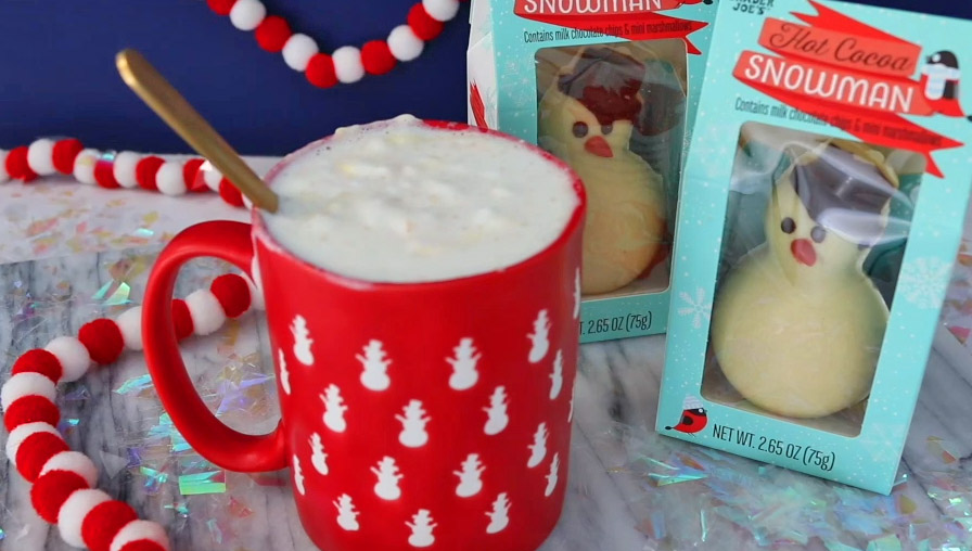 Trader Joe's Melting Marshmallow Snowman For Your Hot Cocoa