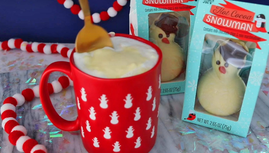 Trader Joe's Melting Marshmallow Snowman For Your Hot Cocoa