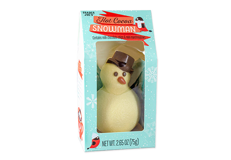 Trader Joe's Melting Marshmallow Snowman For Your Hot Cocoa