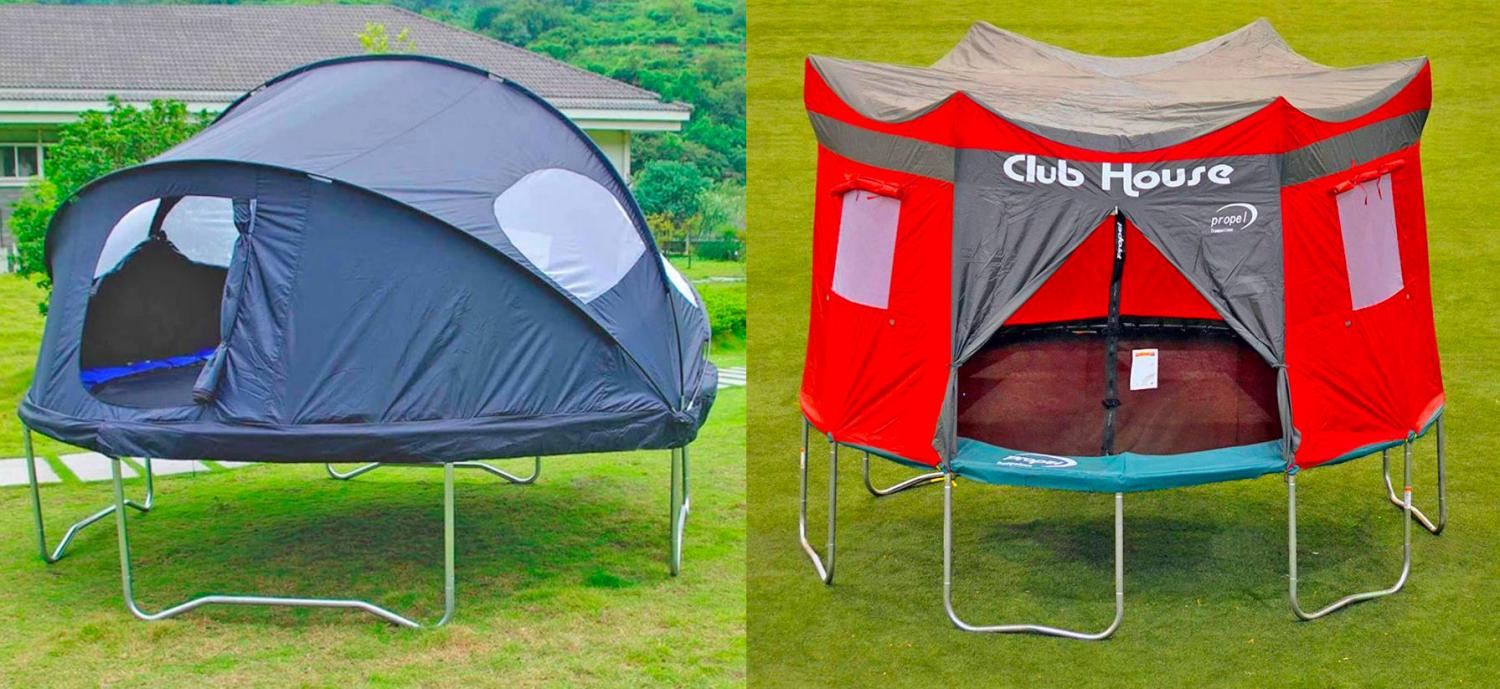 There's a Trampoline Tent Cover That Lets Your Kids Camp In