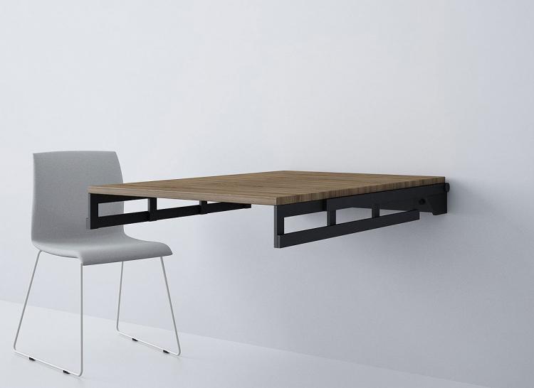 Shelf turns deals into desk