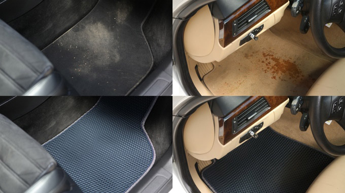 Trapmats Honeycomb Design Car Floor Mat Hides Dirt Until Cleaned