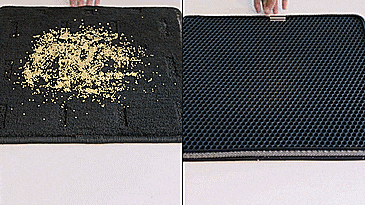 TrapMats - Dual Layered Honeycomb Design Car Floor Mats - Honeycomb floor mats hide dirt - super easy to clean