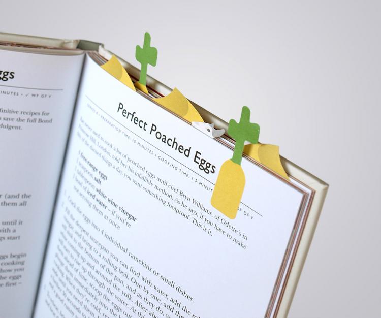 3D Sticky Book Page Markers - Desert