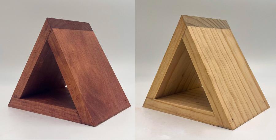 Wood Triangle Book Rest, Night Stand Book Holder, Personalized