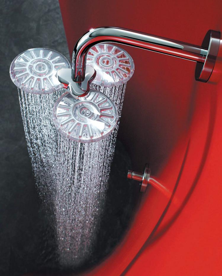 Triple Shower Head