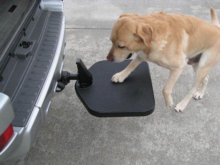 Trailer hitch dog sales step