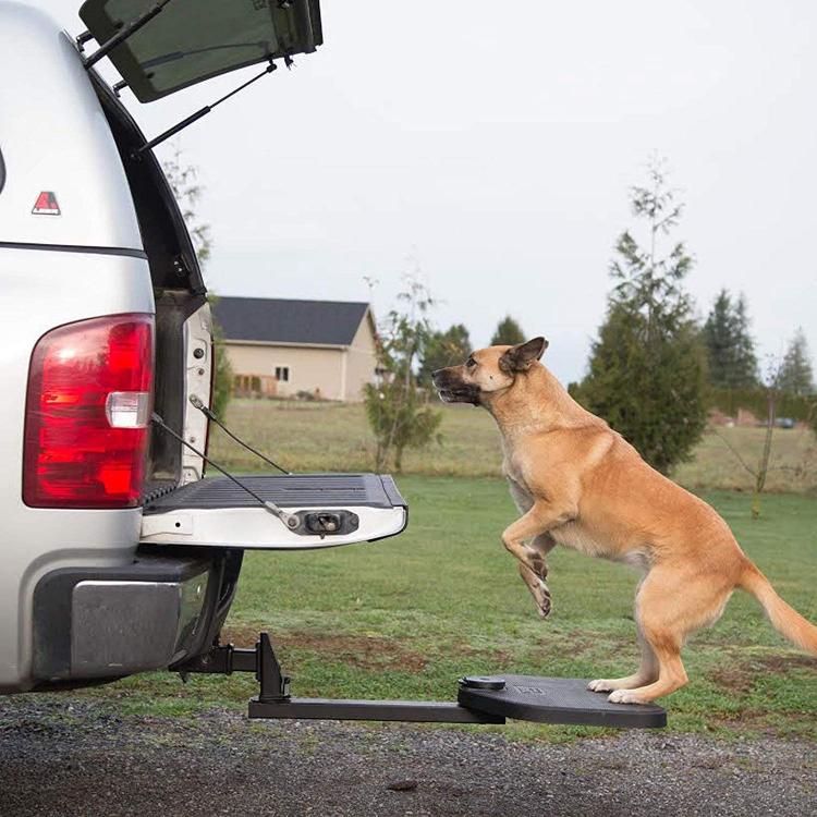 Twistep Truck Hitch Dog Step - Folding car hitch dog stepper