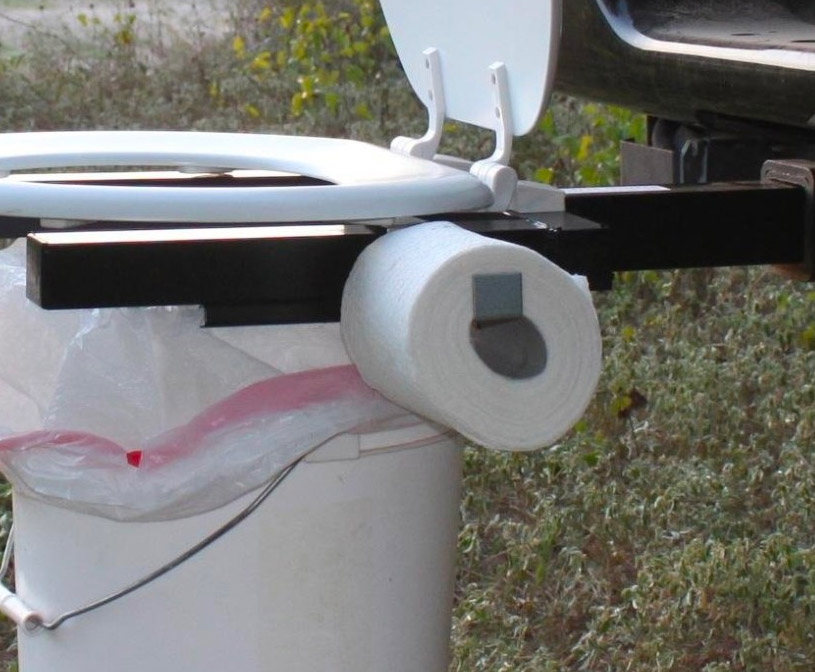 Off-Road Commode - Truck Hitch Toilet Seat