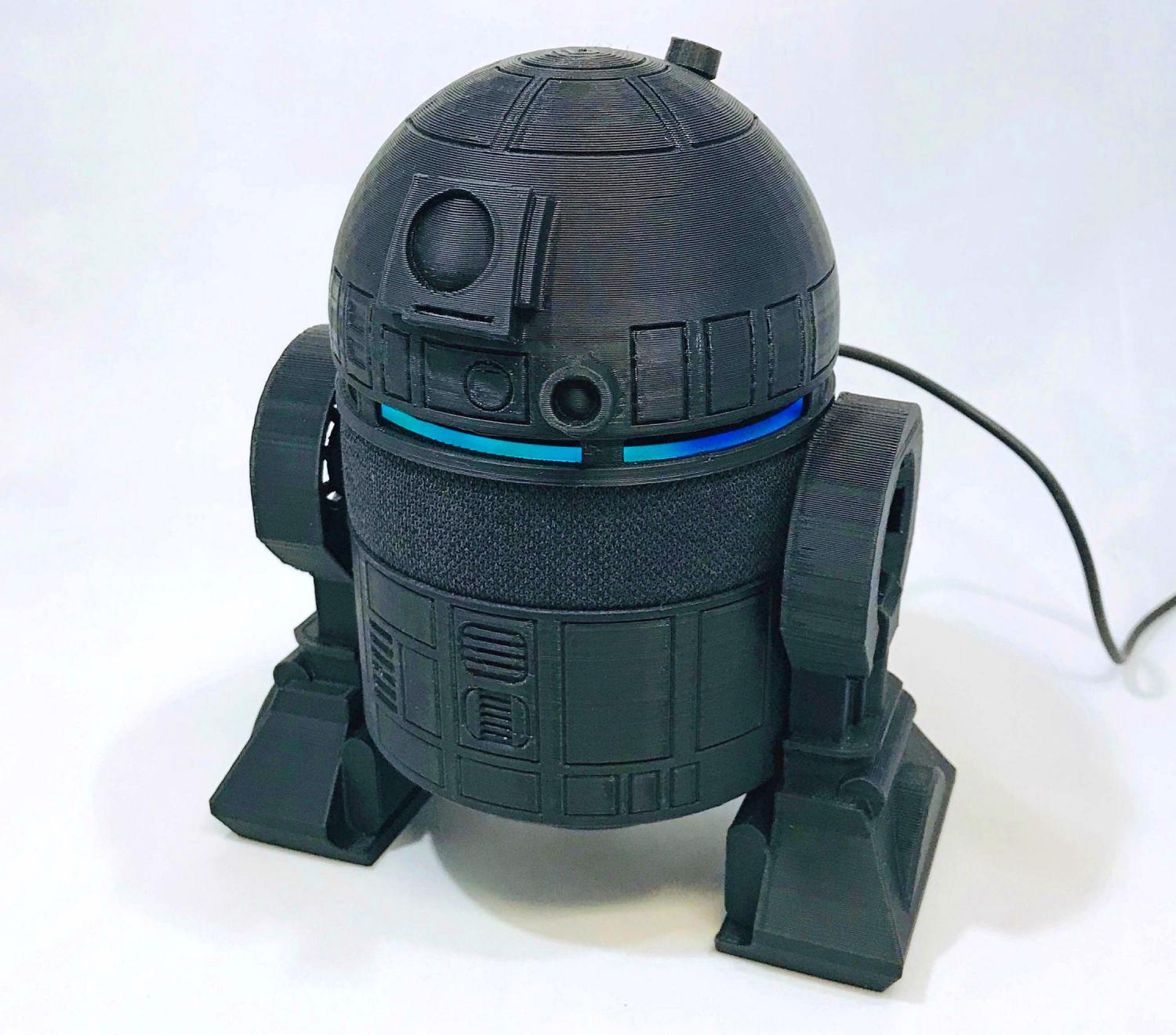 3D Printed Smart Speaker Holder Turns Your Amazon Echo Dot Into Star Wars Character R2-D2