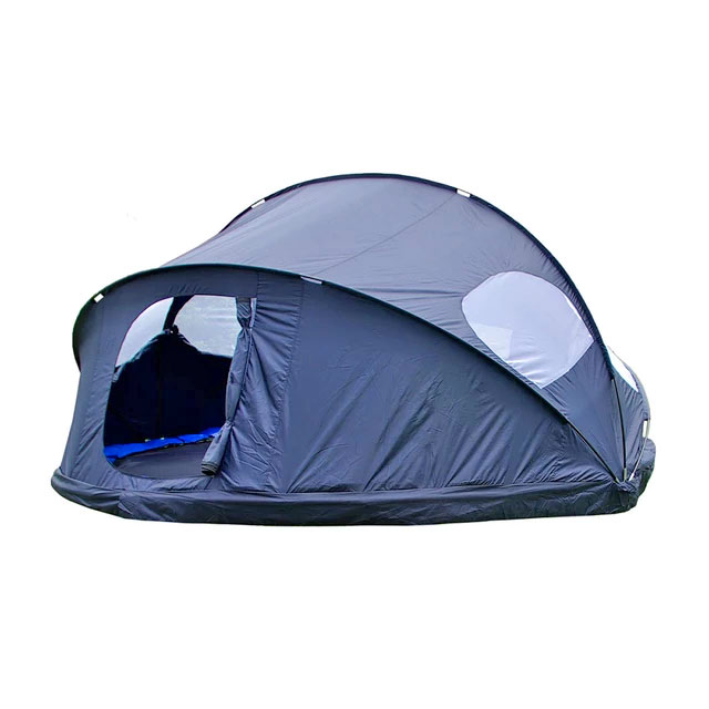 Trampoline Tent Cover Turns trampoline into camping tent