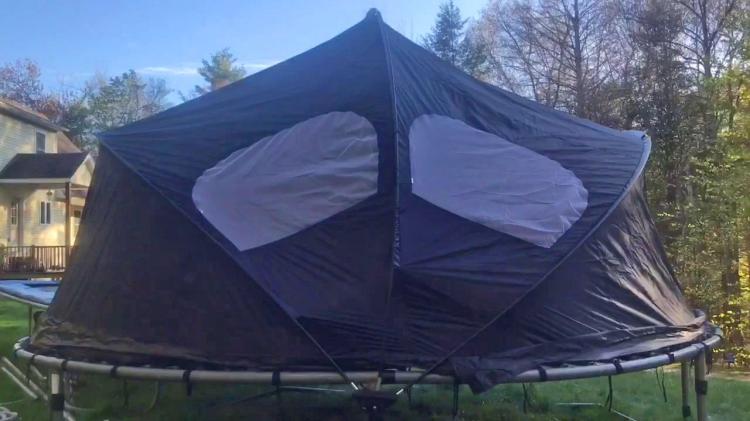 There's a Trampoline Tent Cover That Lets Your Kids Camp Out In