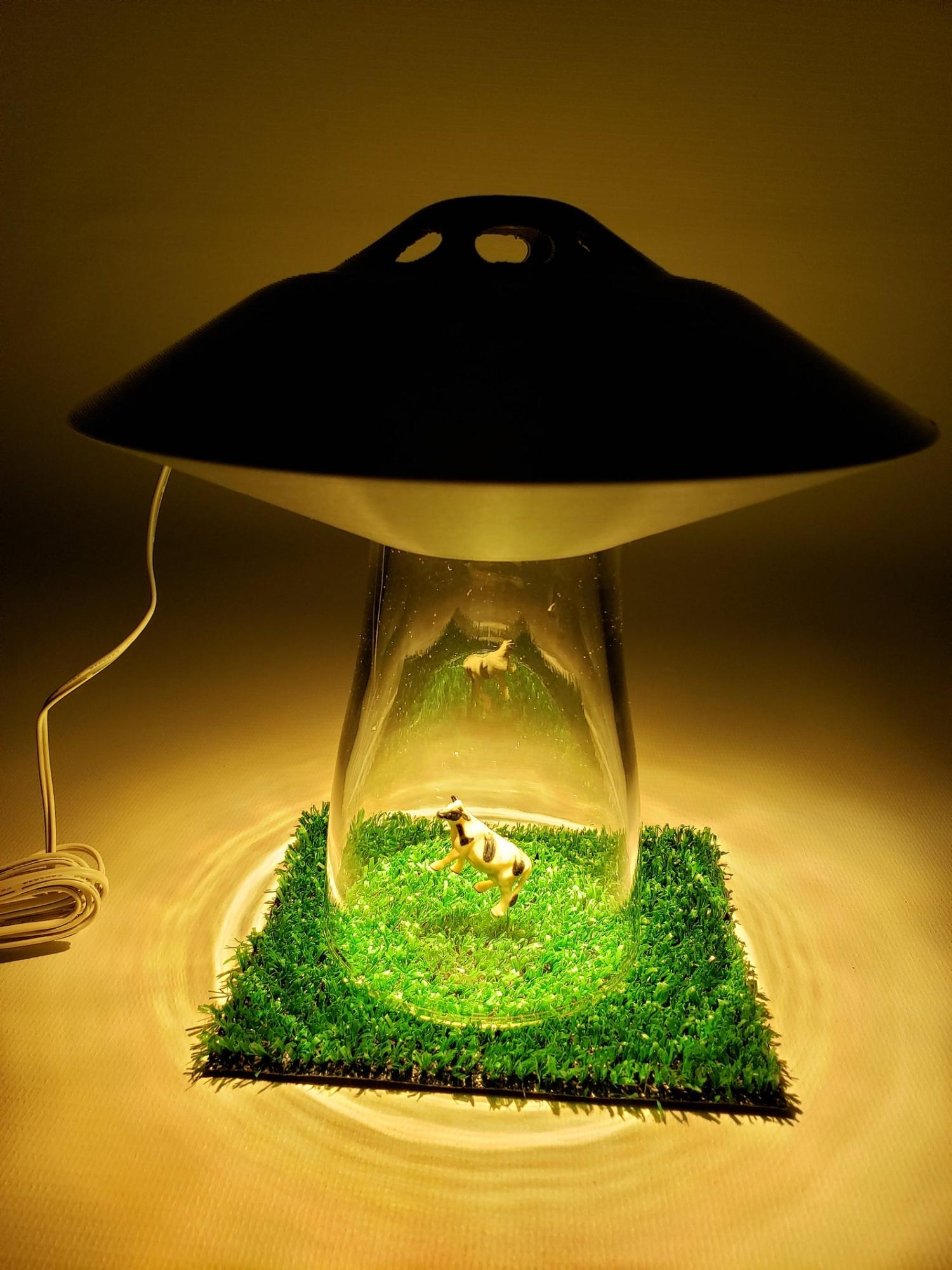 Alien abduction lamp. УФО лампа.