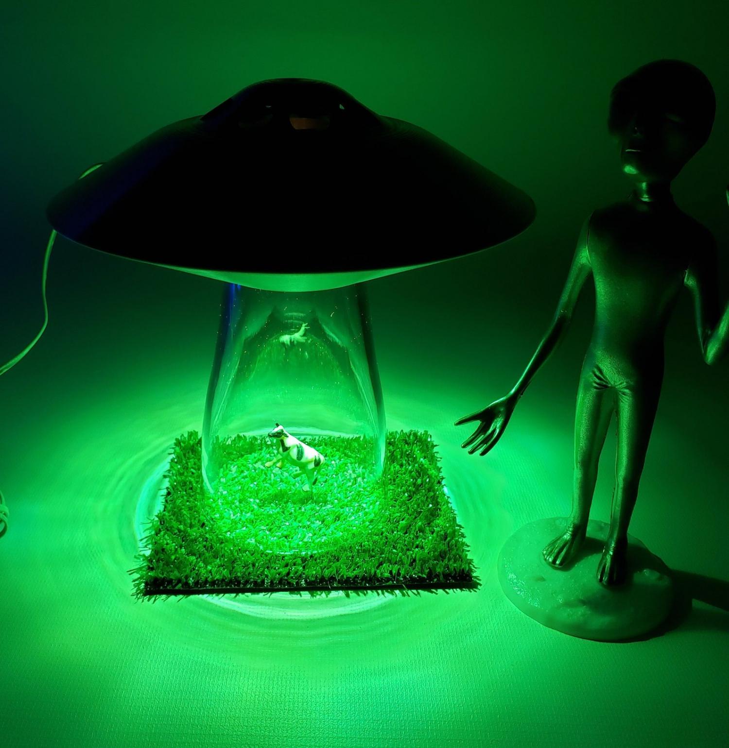 UFO Lamp Alien Abduction Desk Lamp