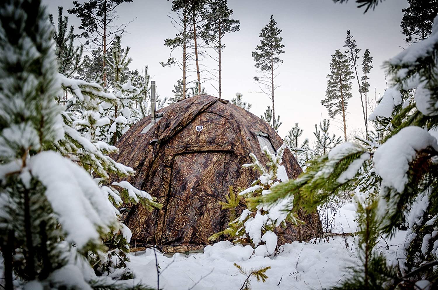 cold weather wall tent with stove