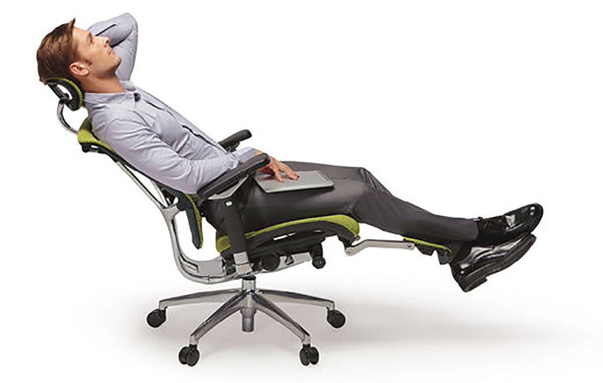 Ultimate Office Chair With Laptop Mount Leg Rests 998 