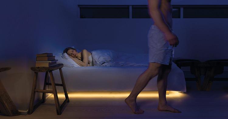 MyLight.Me Under The Bed Motion Sensor Night-Light - under bed light turns on when it senses motion