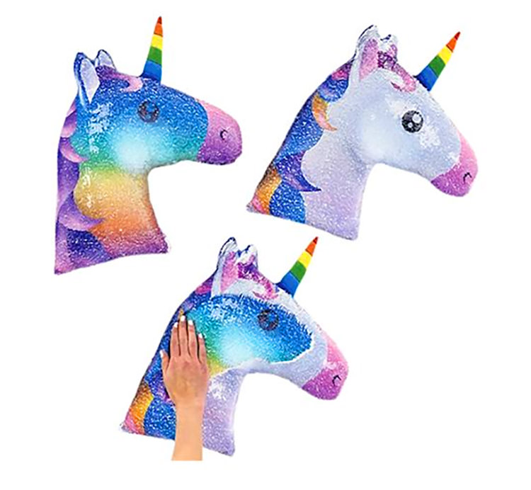 Sequin Unicorn Pillow - Reversible Color Changing Unicorn Pillow