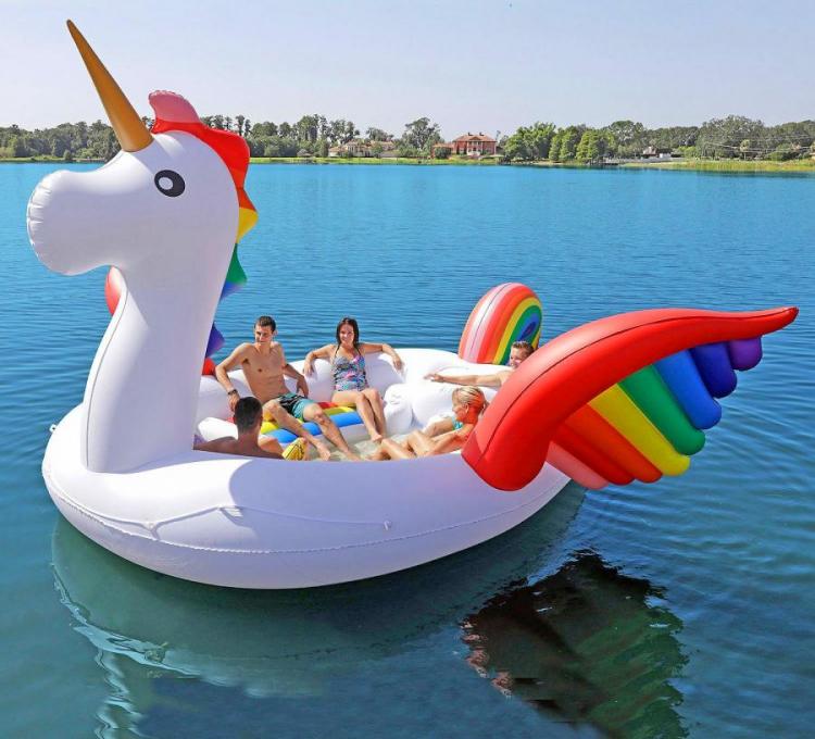 Giant Unicorn Lake Float Seats Up to 6 Adults