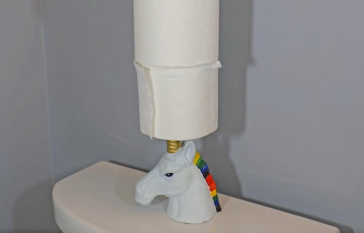 Unicorn Paper Towel Holder - Unicorn Toilet Paper Holder