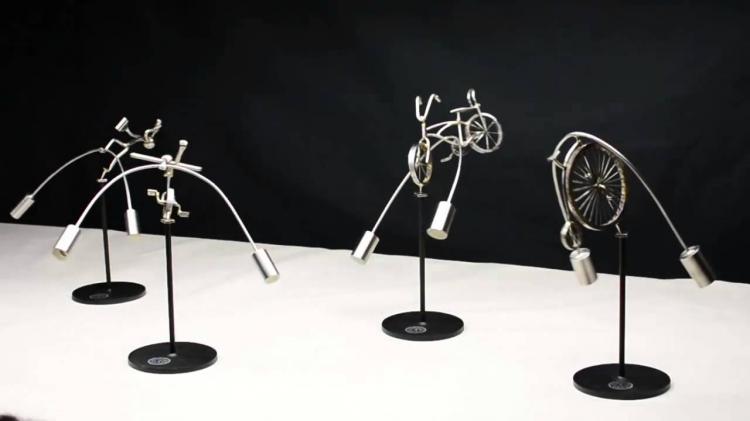 PLAYABLE ART OSM Forever Turning Kinetic Sculpture - White Stress Relief Toy