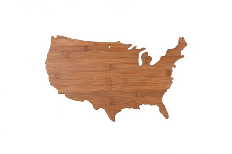 United States Cutting Board - USA Shaped Cutting Board